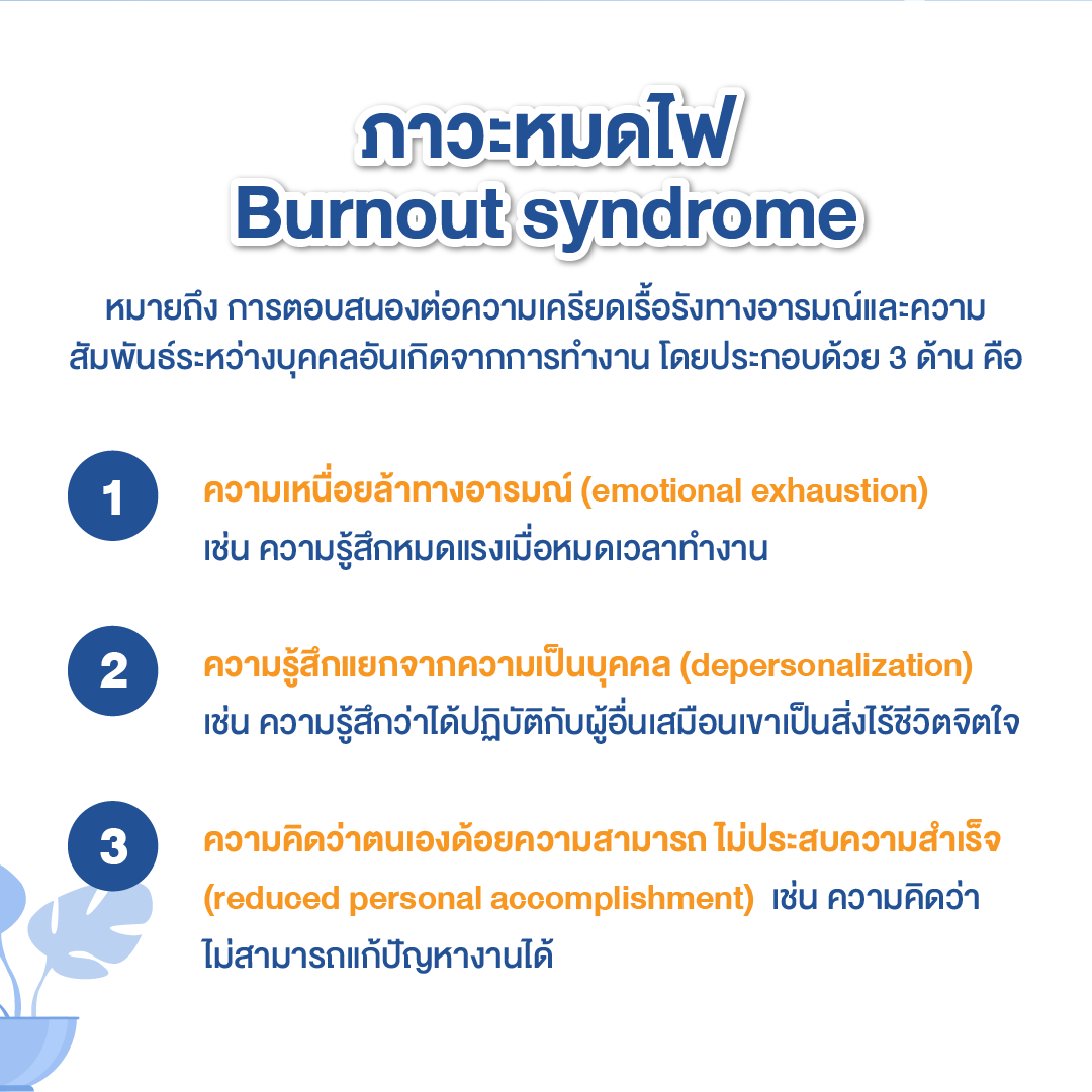 ภาวะหมดไฟจากการทำงาน burnout syndrome เบื่องาน อยากลาออกจากงาน
