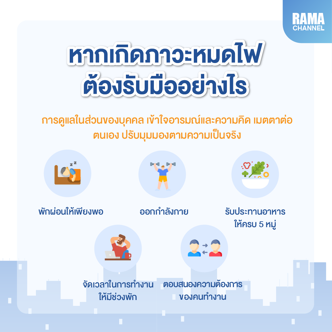 หมดไฟจากการทำงาน รับมืออย่างไร
