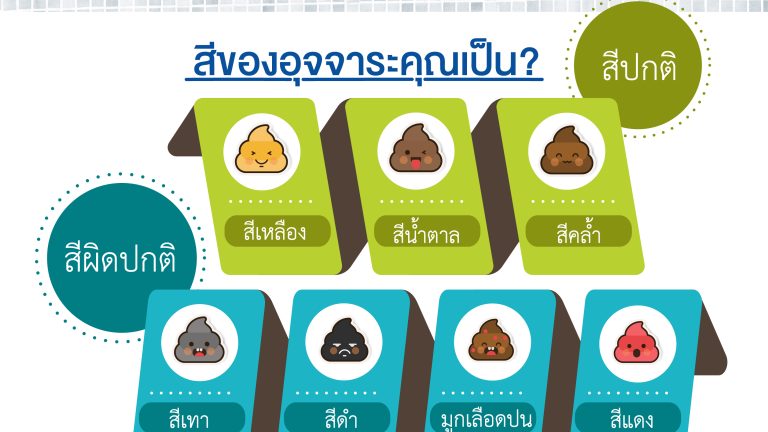 สุขภาพดีหรือไม่ ดูจากสีอุจจาระ